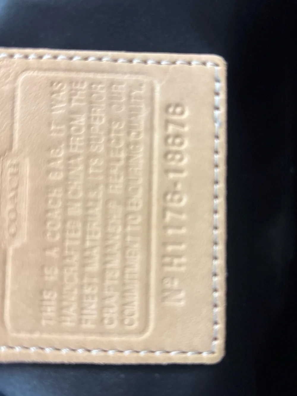 Coach Black Signature Poppy